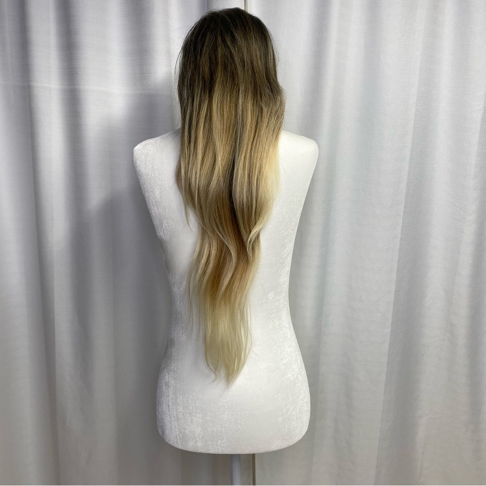 Brown/Blonde ombré synthetic faux ponytail by Candylover89
